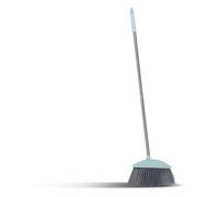 jojofuny Stainless Steel Long Handle Broom for Household Cleaning, Thickened Indoor Sweeping Broom for Room and Floor Care, Sturdy Metal Handle Cleaning Supply for Home Use