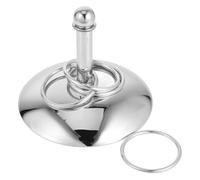 jojofuny Stainless Steel Parrot Rings for Training and Chewing Interactive Bird Beak Grinding for Parakeets and Cockatiels Educational Pet for Pet Birds