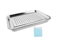 jojofuny Stainless Steel Pet Cooling Mat with Ice Box for Small Pets