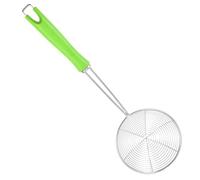 jojofuny Stainless Steel Slotted Strainer Spoon for Kitchen Cooking High Temperature Resistant Colander with Long Handle Easy Liquid Drain for Fried Food Pasta Dumplings and Vegetables