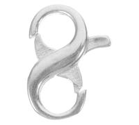 jojofuny Sterling Fine Silver Lobster Claw Clasp Double Opening DIY Buckle for Necklace Bracelet Connection Jewelry Making Craft