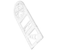 jojofuny Students Geometric Drawing Ruler Set for Junior High School with Plastic Material, Portable Design, and Wear-resistant Features, for Mechanical Engineering and Network Design