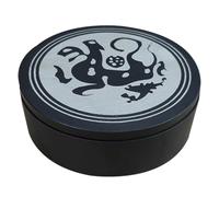jojofuny Sumi Painting Inkslab Round Inkstone with Lid 4-Inch Animal Pattern Suitable for Students and Calligraphy Training Classes
