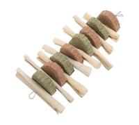 jojofuny Sweet Bamboo Chew Sticks for Rabbits Hamsters Chinchillas Guinea Pigs Natural Molar Teeth Grinding and High Fiber Snack for Small Pets