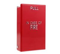 jojofuny Switch Safety Fire Station Manual Pull Stations Restaurant Safety Button Hotel Emergency Button Office Alarm Iron Red