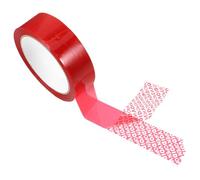 jojofuny Tamper Evident Security Packing Tape 1 Roll Red Blue White Open Design Heavy Duty Tamper Proof Seal for Packaging Theft Resistant Prevents Tampering and Alteration