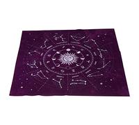 jojofuny Tapestry Hanging Tapestry Altar Tarot Tablecloth 12 Pentacle Tapestry Astrology Divination Cloth Table Runner Placemat For Home Dorm Lucky (Purple) Moon Phase Wall