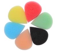 jojofuny Tear Drop Face Paint Sponges 6pcs High Density Makeup Sponges for Foundation and Body Paint Art Work for Face Painting and Stage Performance