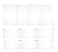 jojofuny Thickened Multi-Function File Bag B6 Size 21x3x12cm 10pcs, Document Storage Organizer with Ticket Holder for Office and Student Use