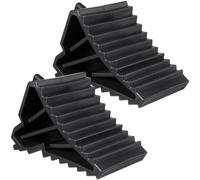 jojofuny Tire Triangle Pad Stop Control 2pcs for Black Plastic Car Truck