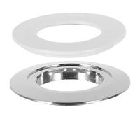 jojofuny Toilet Plastic Flush Button Adapter to Dual Flush Button Converter Plate 48mm/58mm Cistern Holes Easy and Precise Installation Bathroom Tank Upgrade for Home Use