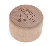jojofuny Tooth Box and First Haircut Keepsake Organizer - Elegant Beech Wood with Easy Close Feature - Suitable for Shower and Newborn Gifts