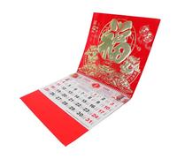 jojofuny Traditional Chinese Wall Calendar with Zodiac Horse Design for Home Office Decoration Spring Festival Management Planner