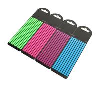 jojofuny Transparent Highlight Strips Color Portable Thin Note Markers for Reading Annotation Repositionable Pet Sticky Tabs with Neon Red Green Blue Purple for Book Indexing and Visual