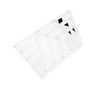 jojofuny Trapezoid Quilting Template Ruler Lightweight Acrylic Sewing Stencil with Clear Printed Lines for Patchwork Crafting Use Tool for Quilters of All Levels