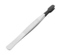 jojofuny Tweezers Round Tweezer Rubber Tipped Tongs Tweezer Tips Terrarium Tools Rubber Tipped Pliers Tool Jewelry Tongs Feeding Tongs Stamp Tongs Gem Picker Tool Silver Stainless Steel