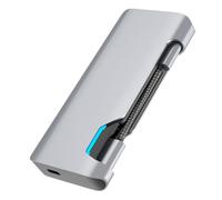 jojofuny Type-c to Usb3.0 Pd Hub 7-in-1 Multifunctional Dock for Business Travel