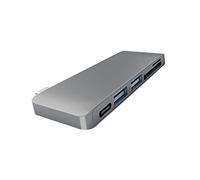 jojofuny Type-c USB Combo Hub Adapter Pd Charging Memory Card Reader Grey for Laptop Desktop Data Sync