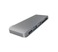 jojofuny Type-c USB Hub Adapter Combo Charging Data Sync Card Reader for Laptop Grey