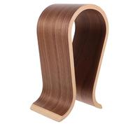 jojofuny U-shape Headphone Stand Wooden Headset Bracket for Desk Premium Solid Wood Hanger for All Headphones Design for Tidy Space Compatible with Over-ear Models