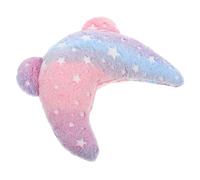 jojofuny U-shaped Cat Neck Pillow with Glow-in-the-dark Stars Soft Indoor Kitten Sleeping Cushion for Small Cats and Puppies M Size