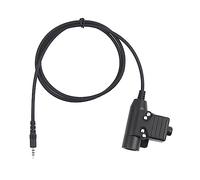 jojofuny U94 Ptt 3.5mm Adapter Cable for/Radio Push to Talk System Compatible Easy to Use for Communication