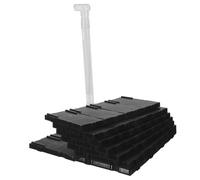 jojofuny Undergravel Aquarium Filter System Plastic Plates for Clean Water Bottom Filter Plate Uplift Tube for Fish Tank Freshwater Saltwater