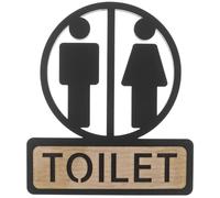 jojofuny Unisex Restroom Sign: Acrylic Toilet Gender Signage - 5.89" Bathroom Door Signs For Home Door Or Wall - Easy To Install Black
