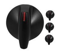 jojofuny Universal Gas Stove Control Knob Replacement 2 Pairs 45-degree Oven Burner Switch Knobs for Kitchen Cooktop Compatible with Most Gas Ranges