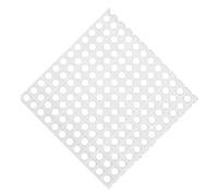 jojofuny Universal Rabbit Cage Floor Mat 35x35cm White Plastic Bunny Foot Mat round Holes for Small Animal Cage Bedding and Litter Suitable for Chinchilla Accessory