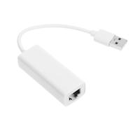 jojofuny USB 2.0 to Rj45 Ethernet Network Adapter for Laptop, Professional Gigabit USB Network Adapter with Plug-and-play Function and Fast Data Transfer, Sleek White Design for Home