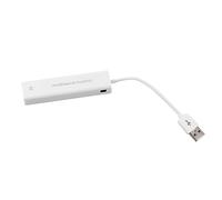jojofuny Usb Ethernet Port Hub Usb Network Adapter Lan Card Powered Hub for Pc Multi Port Adapter