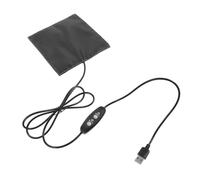jojofuny USB Heating Mat Bunny Warming Pad Small Animal USB Heat Mat Carbon Fiber Material Black Easy to Clean Temperature Control Winter Use for Homes and Pet Shops