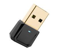 jojofuny USB Transmitter Wireless Adapter 5.0 Audio Receiver Transmitter Portable USB Adapter for Computer Laptop Desktop Black Wireless Networking