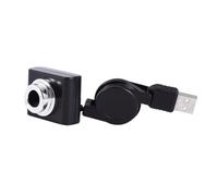 jojofuny USB Webcam Plastic and Glass Material for Laptop Plug and Play USB with Automatic Gain Control and Automatic White Balance Black for Live Teaching and Video Conferencing
