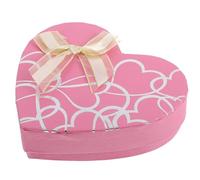 jojofuny Valentine’S Day Heart-Shaped Chocolate Box Packaging, Pink 10-Compartment Paper Box for Valentine’S Party and Sweet Treat Storage