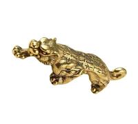 jojofuny Vintage Brass Tiger Pendant Keychain Charm Multi Functional Bag Hanging Decor for Backpack Handbag Lightweight DIY Decorative Tiger Keyring Men and Women