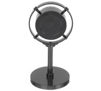 jojofuny Vintage Retro Microphone Model Prop, Black Plastic Simulation Mic for Photography, Bar Decor, Karaoke, and Educational Use