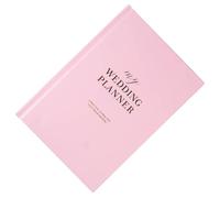 jojofuny Wedding Planner Book Hardcover Wedding Planning Notepad for Brides Engagement Couples Bridal Shower Organizer To-do List Journal Pink
