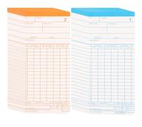 jojofuny Weekly Office Attendance Time Cards Suitable for Factory and Warehouse Double-Sided Paper Cards for Tracking Attendance Records and Recording Entry and Exit Times for Employees