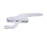 jojofuny White Zinc Alloy Casement Window Handle Replacement with Sturdy Construction and Smooth Operation, Suitable for Sliding and Inward Opening Windows, Modern Décor Design
