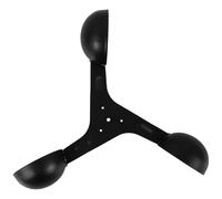 jojofuny Wind Meter Sensor Replacement 3-cup Aluminum Anemometer Wind Speed Measuring Cup for Outdoor Weather Stations and Air Flow Measurement