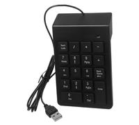jojofuny Wired Numeric Keypad 19 Keys USB Number Pad Mechanical Numpad Keyboard for Laptop Ergonomic Layout Portable Keyboard Key Board Financial Banking Use
