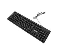 jojofuny Wired Usb Full Size Gaming Keyboard Arabic Letters and Numeric Keypad for Desktop and Laptop Office Use