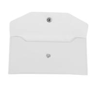 jojofuny Women Cash Envelope Wallet for Budgeting Minimalist Pu Leather Money Organizer in Cream Color Reusable Money Pouch for Events and Everyday Use