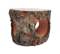 jojofuny Wooden Applewood Three Hole Adventure Tunnel for Hamster and Mouse with 3 Entrances, Sturdy Small Animal Tunnel Hideout for Furry Friends
