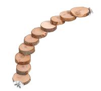 jojofuny Wooden Bird Cage Ladder for Parrots and Hamsters, Hard Texture Sturdy Climbing Toy Not Easy to Damage, Suitable for Parakeets and Small Pets Indoor Play