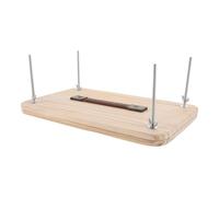 jojofuny Wooden Book Binding Press Clamp with Screw Handle, 32.9×19.9cm Pine Wood Bookbinding Tool for Home Use, Document Flattening and Spine Gluing, Sturdy Bookbinding Supplies and Paper