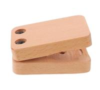 jojofuny Wooden Castanet Cajon Accessory for Box Drum, Lightweight Double Layer Beechwood Clapper, Delivers Precise Rhythmic Accents, for Music Teaching and Practice Sessions