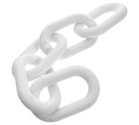 jojofuny Wooden Chain Link Knot Ornament Home Office Desktop Decoration in White Wood, Simple and Unique Design for Living Room Decor Or Bedroom Parties, Table Or Bookshelf Decor